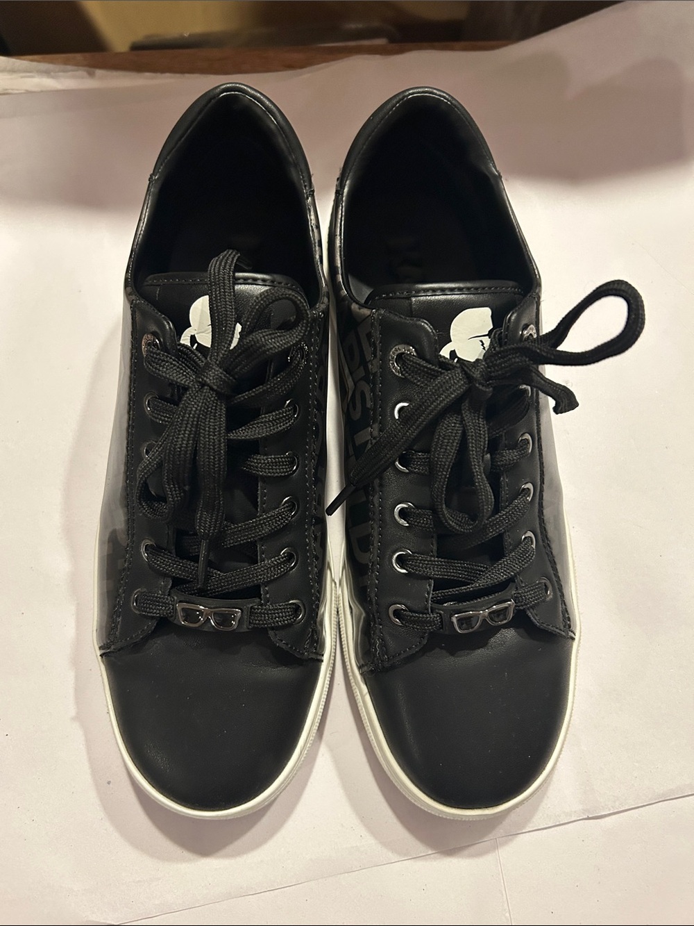 Women’s Black Lace-Up Karl Lagerfeld  Sneakers
